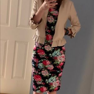 Blush (faux) Leather Jacket